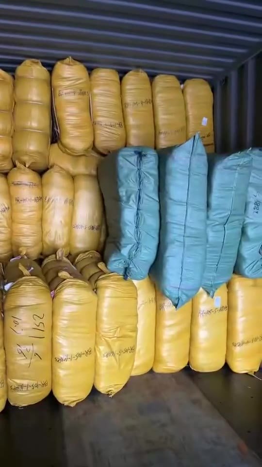 Inside the container: arranged cargo